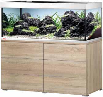 EHEIM proxima The aesthetically pleasing aquarium combination. An high-grade mix of glass and aluminium as well as a new cabinet design.