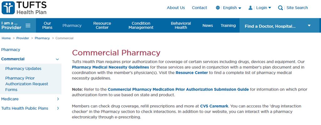 Find Pharmacy Information on the Provider Website Current information regarding tier changes, online formularies and