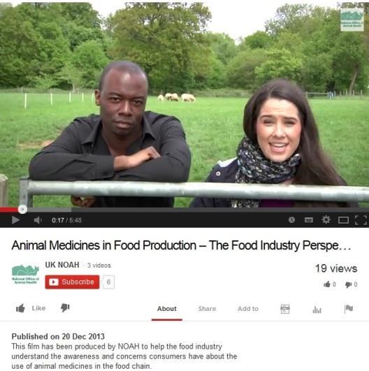 Two new NOAH videos: Consumer Film - Animal Medicines in Food Production Challenging Consumer Myths http://youtu.