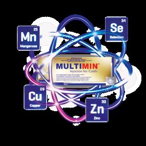 MULTIMIN GETS YOUR CATTLE PERFORMANCE READY One of the easiest ways to tighten the calving interval is to ensure replacement heifers and cows have adequate access to trace minerals required for