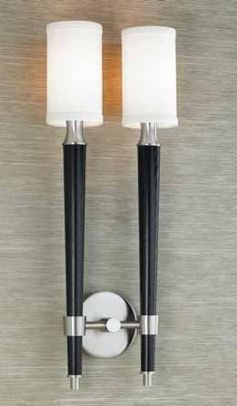 Fabric Shade CS Note: Firenze Double Sconce 2 is not available in compact fl uorescent 12.00" 22.75" Specifications Height 22.75" Width 12.00" Projection 3.