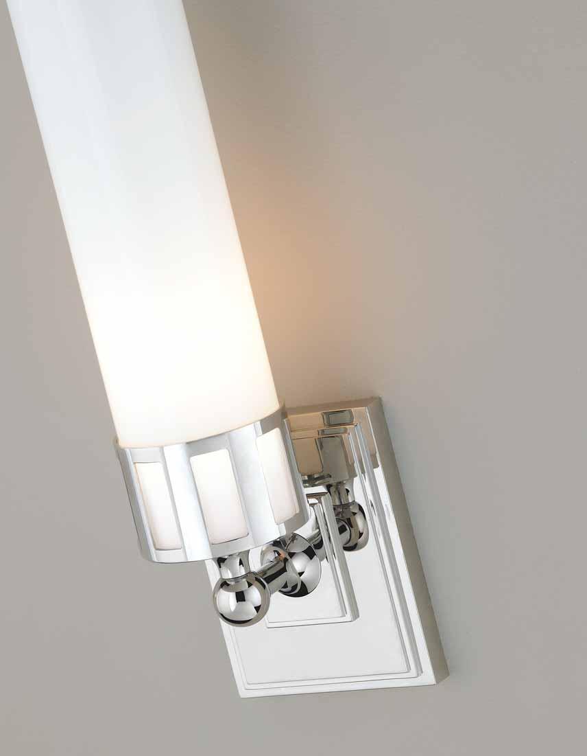 Astor A distinctive cast stepped back plate is offered with a unique slotted glass-holder that will illuminate your home in an elegant manner.