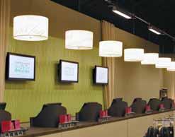 fixtures Energy efficient fluorescent lamping ADA compliant sconces PROJECT DETAILS