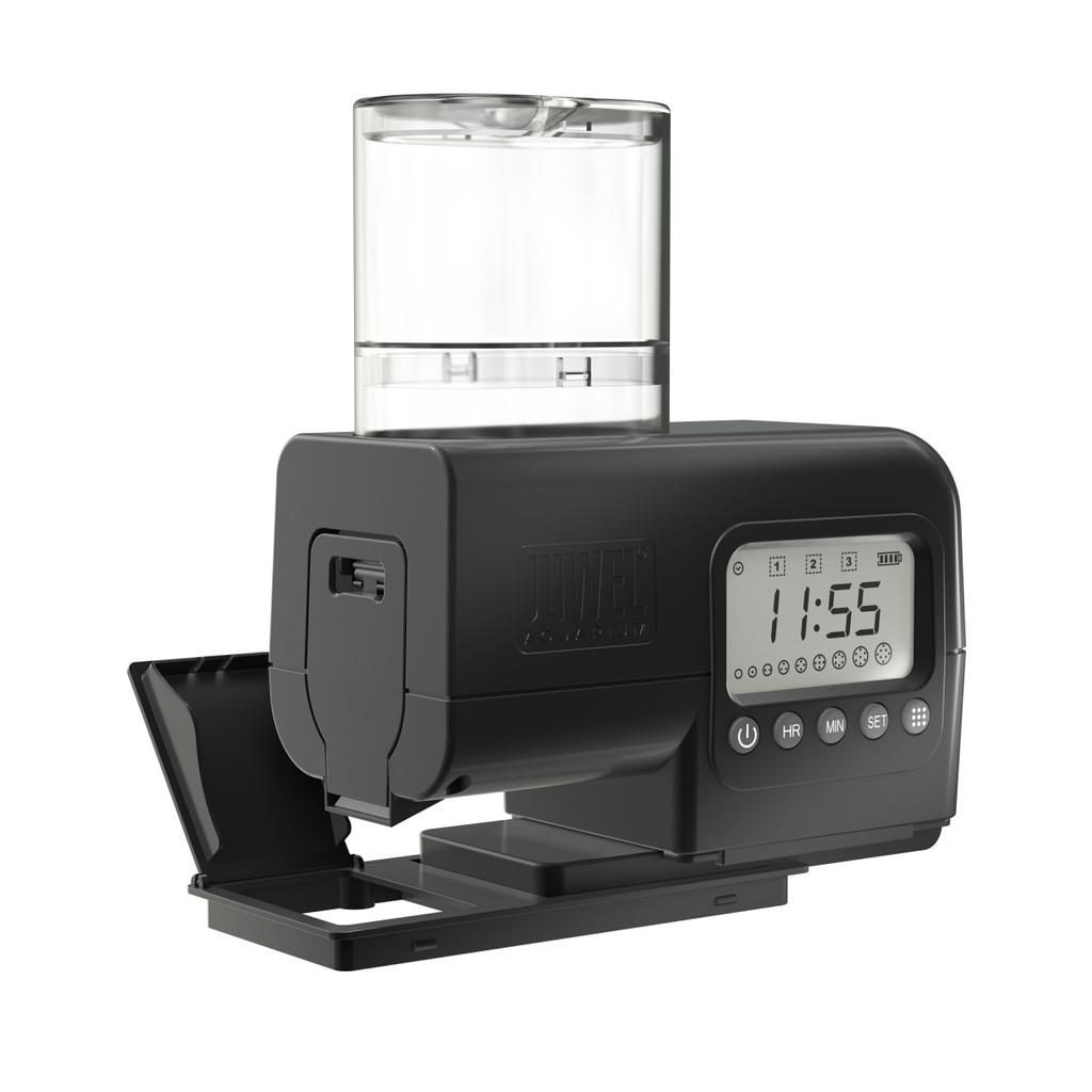 Tip: SmartFeed - automatic feeder We offer you the SmartFeed automatic feeder matching all JUWEL aquariums. It is available from specialist retailers as original JUWEL Aquarium accessory (item No.