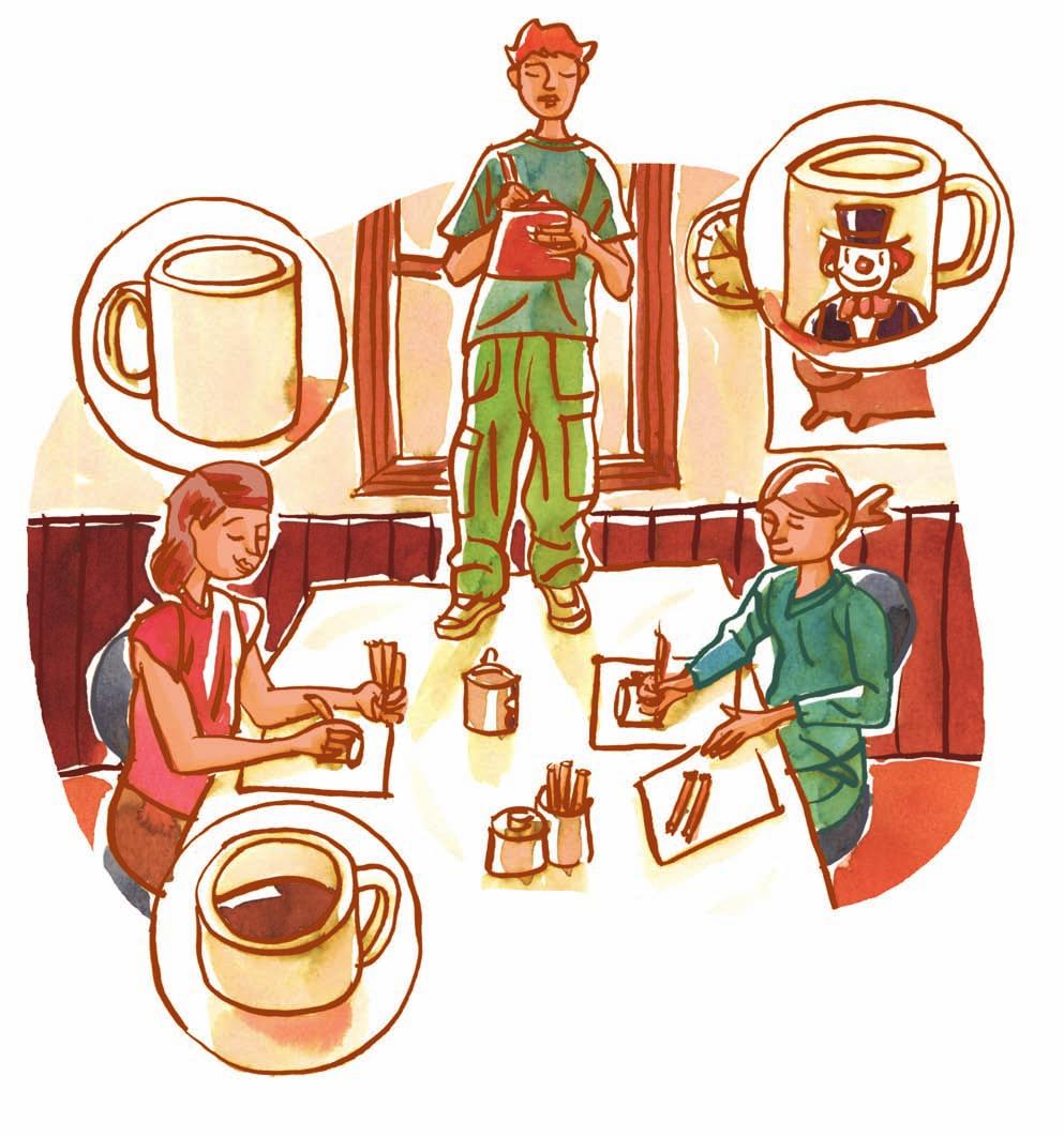 Ethics, Religious Culture and Dialogue Unit 1 THE THREE CUPS Look at the three illustrations below. 1 Describe what is happening.