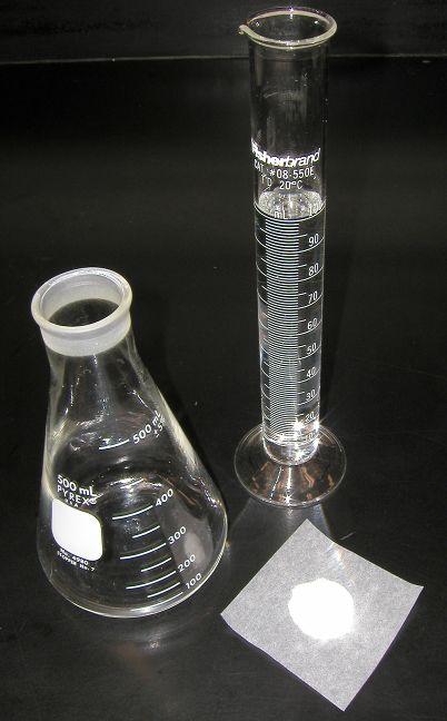 An agarose gel is prepared by combining agarose powder