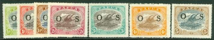 Papua & New Guinea 504. SG 130/45 Papua 1932-40.