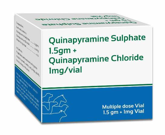 Quinapyramine Sulphate 1.5gm + Quinapyramine Chloride 1mg/vial) Composi