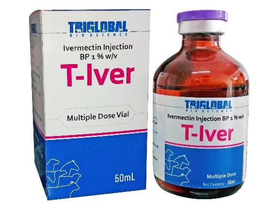 T-Iver (Ivermectin Injection BP 1% w/v) Ivermectin Injection 1% Sterile Solution is a parasiticide for the treatment and control of internal and external parasites of cattle and swine.