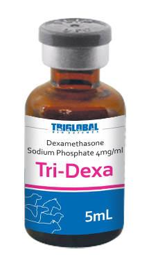 Tri-Dexa (Dexamethasone Sodium Phosphate 4mg/ml) Dexamethasone (dexamethasone sodium phosphate injection, USP, 4 mg/ml) is a synthetic analogue of prednisolone that has similar but more potent