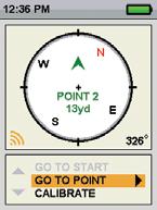 SET YOUR STARTING LOCATION The SET START POINT screen allows you to define a way point specific to your starting location prior to working the dogs in a particular area.