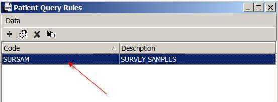 The work list will now list the survey samples.