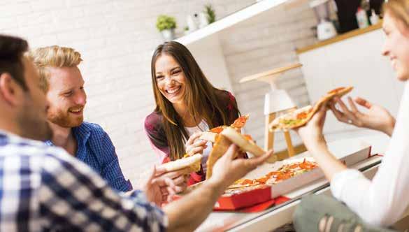 You can turn your kitchen into a pizza bar and ask guests to create their own pizza. You can either buy the bases or make your own!
