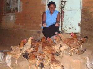 In February 2011, she sold 30 more chickens for KES 8,000.
