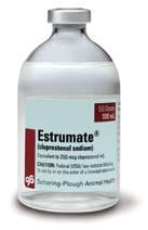 1 Hours ESTRUMATE prostaglandin half-life is three hours compared to a few minutes for Lutalyse ESTRUMATE prostaglandin lasts much longer than Lutalyse 5 The responsiveness of
