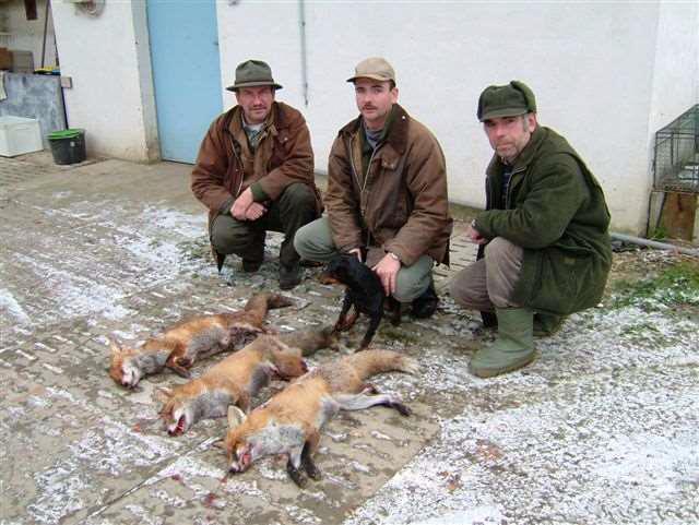 Conservation activities against predation Hunters carried