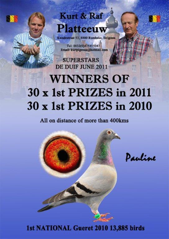 KURT & RAF PLATTEEUW : 15 pigeons in 12 minutes!