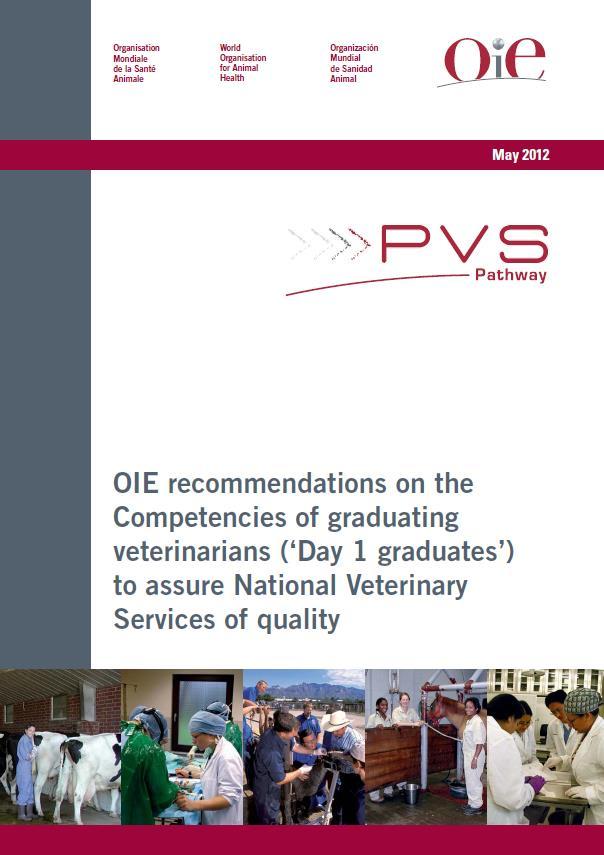 => Minimum competencies brochure published on OIE website: http://www.oie.