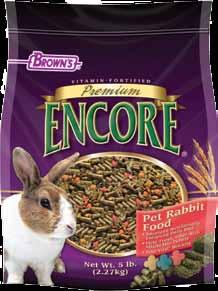 Encore Premium Pet Rabbit Food 6 51196-2 5 lb.
