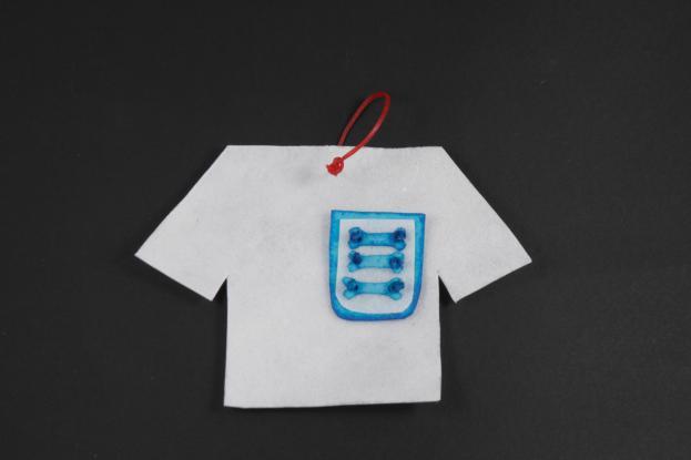 3.21 England Shirt Tag EST083 The ultimate edible World Pup tag!
