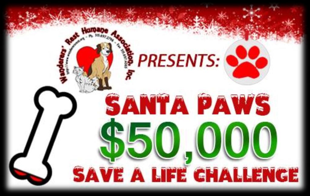 Save-A-Life Campaign WRHA s $50,000 Challenge 2017 ANNUAL REPORT The Staffworks of CNY Save A Life Campaign matched donation amounts given to Wanderers Rest Humane Association, dollar-for-dollar up