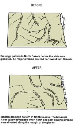 Mosasaur In the Cretaceous period plates of the crust to the west of North Dakota were forced against each other, much like closing a vice.