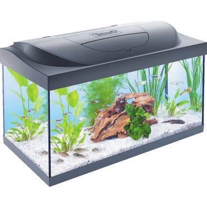 Dimensions including cover (WxHxD): 41 x 30 x 25cm Volume: 30L RRP: 58.99 AA062 Getting started in aquatics is easy with the Tetra Starter Line LED Aquarium.