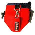 drawstring / belt clip 8 TREAT BAG EXTRA Red /Purple. Drawstring pouch. tough material. Clip Belt loop fastenings.