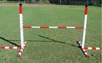 Dog Agility Single Pole Hurdles Dog Agility Double Pole Hurdles The single bar hurdle is a great