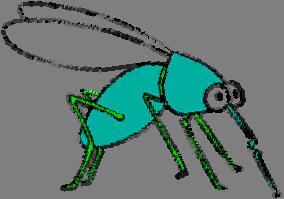 Make a mosquito that will balance on the tip of a finger or a pencil eraser!