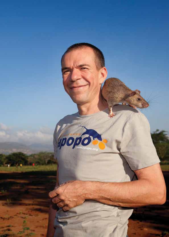 CHAPTER 1 Meet Bart Weetjens Bart Weetjens and Chavez, an African giant-pouched HeroRAT Bart Weetjens is a Dutch man with a passion for helping others and a great love for animals.