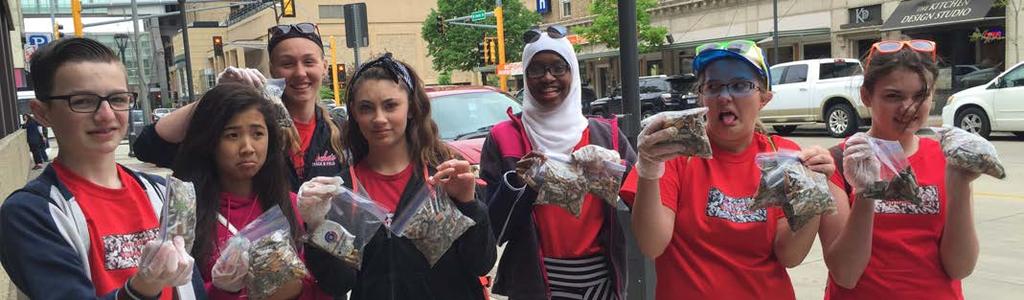 of John Adams Middle School a bounty on cigarette butts picked up