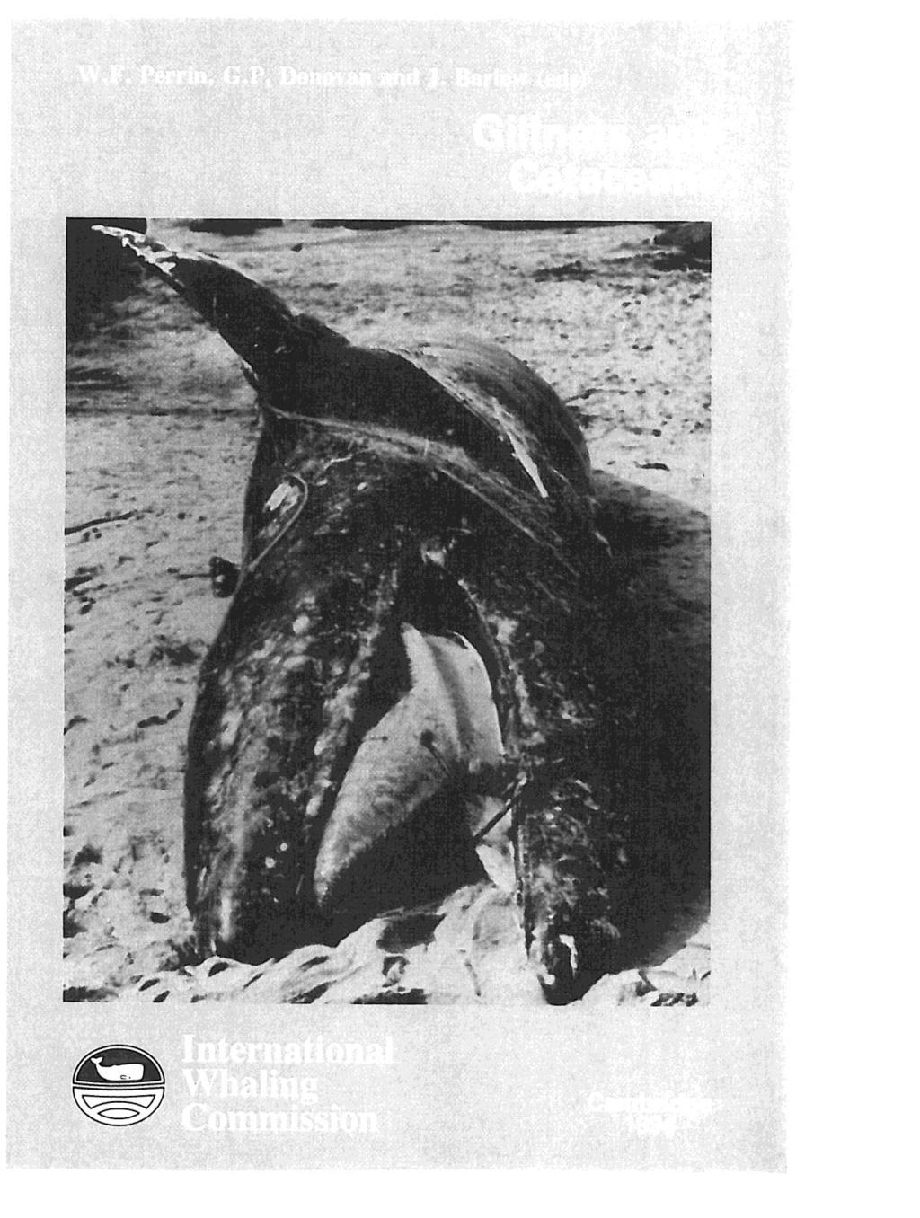 IWC 1990 Symposium and Workshop on the Mortality of Cetaceans