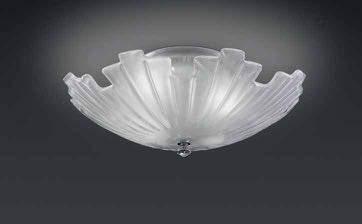 32/45 Soffitto - Materiali: vetro, metallo Finitura: satinato, cromo - Lampadine: 4x28w - E14 Ceiling - Materials: glass, metal Finish: