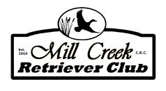 OFFICIAL CANADIAN KENNEL CLUB ENTRY FORM MILL CREEK RETRIEVER CLUB HUNT TESTS, JUNE 11 and 12, 2016 Entry Fees $ Listing Fees $ Lunch $ Meat or Vegetarian Total $ ($6.