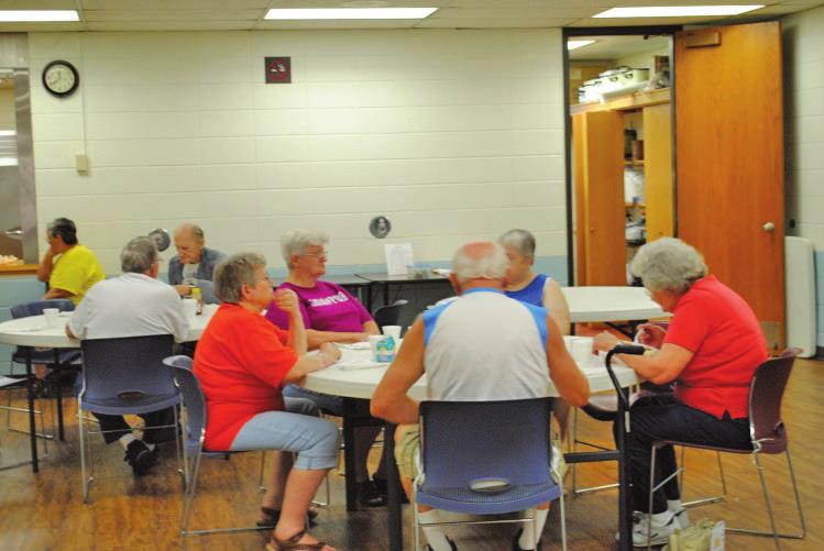 Senior Programs 2018 Congregate Meals Seniors will have an opportunity to eat lunch at the McCreary Community Building Senior Room.
