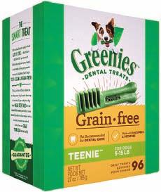 03 138-10465 Greenies Grain Free Treat-Pak - 27oz Regular $33.