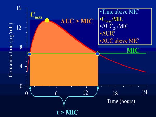 -lactams Pharmacology Pharmacodynamics: The effect of beta-lactams depends on the time above MIC.