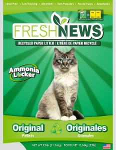 Fresh News cat litter provides outstanding odour control and superior absorption.