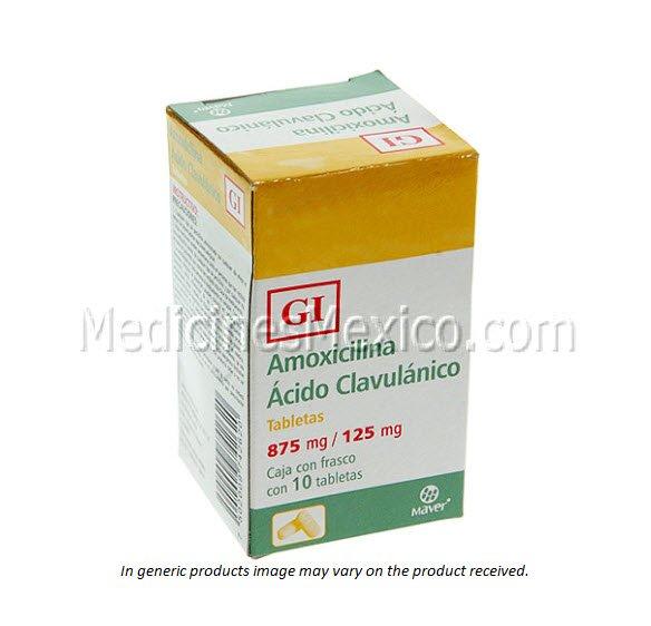 Augmentin amoxicillin & clavulanate generic $18 500/125 mg 10 Augmentin