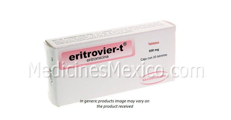 100 ml EryPed Erythromycin Generic 500 mg 40 $21