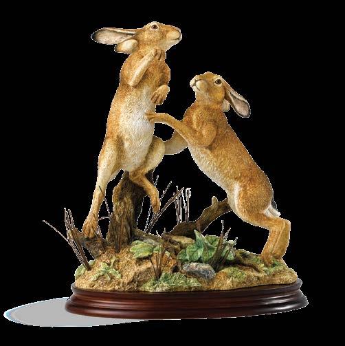 the boxing hares as they show their great pugilistic skills. Border Fine Arts Society, Brunthill Road, Kingstown, Carlisle, Cumbria, England, CA3 0EN.