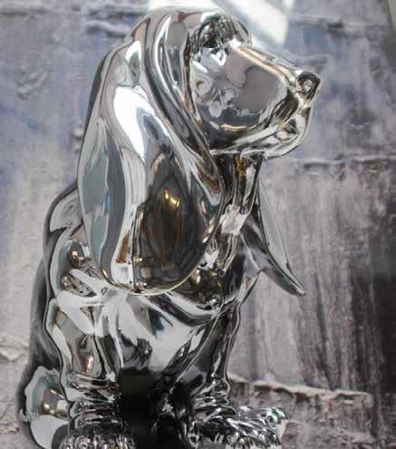 1947 Dog Chrome, 2017 Resin, unique piece 48 x 48 x 32