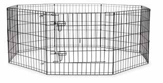 (30 cm) tall Dog up to 16 (40 cm) tall BZ03553 Exercise pen with door, (30 ) 8 sections of 24 x 30 24 X 30 61 X 76.