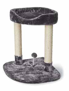 5 cm UPC: 828836020791 BROWN Classic 2-level cat tree with perch and scratching posts, gray BZ02037 20 X