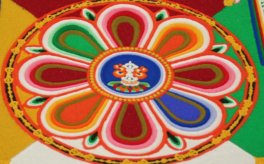 How are mandalas made and what happens when they are completed? It is not unusual for the monks to spend up to six days making a mandala.