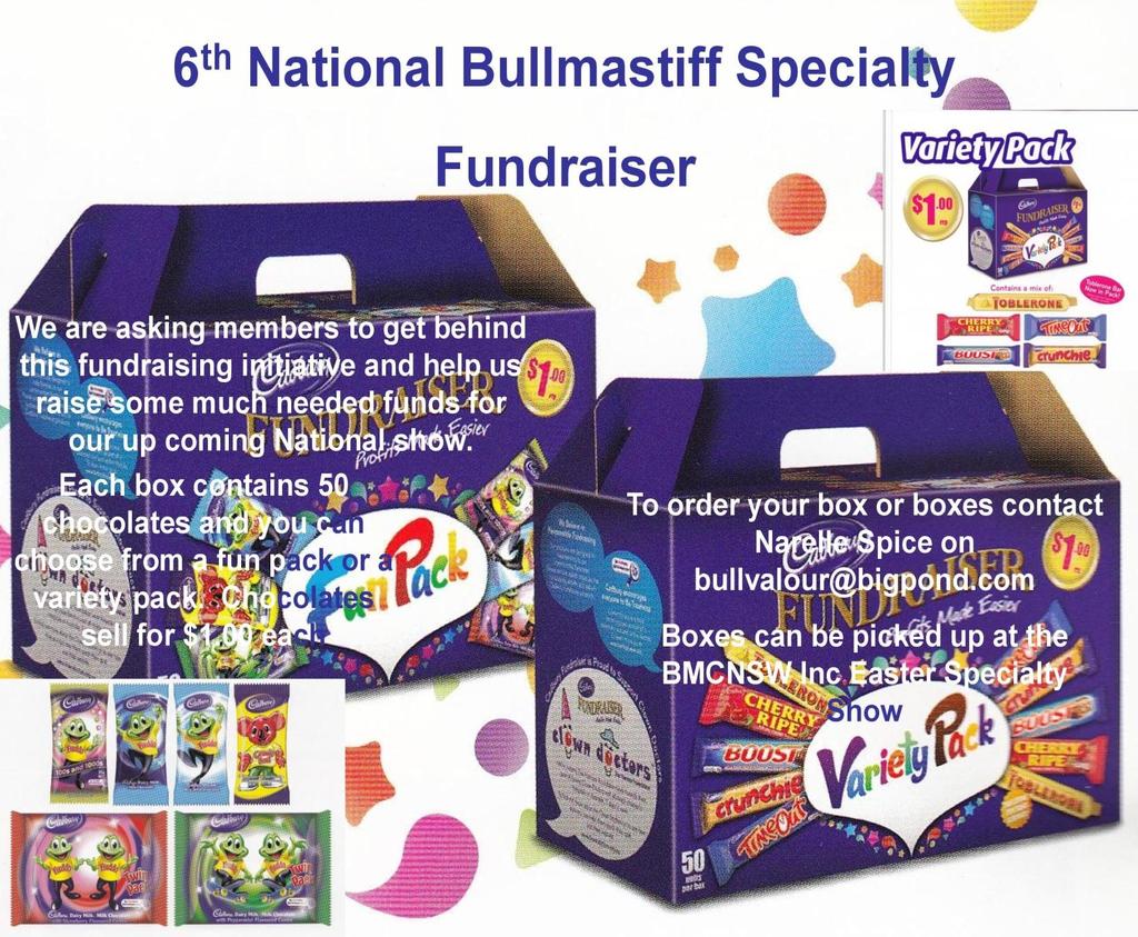 6 th National Chocolate Fundraising Sale Chocolates are on sale now and boxes are