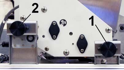 OPERATING THE Tabber positioning. Head 1 Side Tab Adjustment Due to differences in the thickness of a piece it may be necessary to fine tune the position of the tab on the piece.