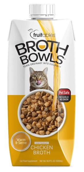 Fruitables Feline Broth 50% Off Feline Chicken Broth *while supplies last Item Description UPC Wholesale 50% Off Order Qty 4880 Chicken Broth for Cats- 16.9oz -8/case 8 5276300618 1 $2.35 $1.