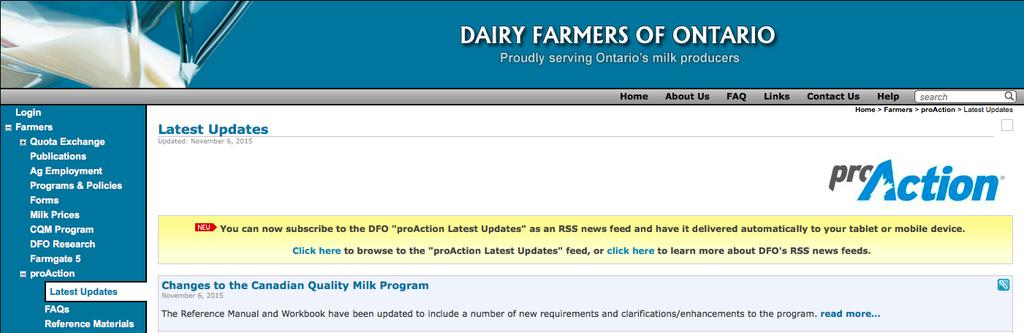 Resources Dairy Farmers of